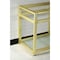 Fauceture VSP3122B7 31-Inch x 22-Inch Steel Console Sink Base with Glass Shelf, Brushed Brass VSP3122B7 - alternate 3